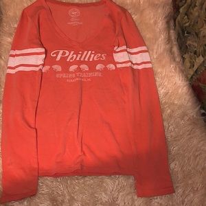 Peach long sleeve shirt